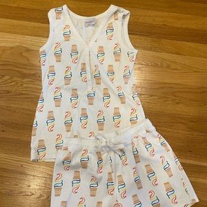 Hanna Andersson size small ice cream pj set